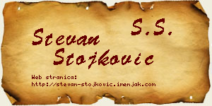 Stevan Stojković vizit kartica